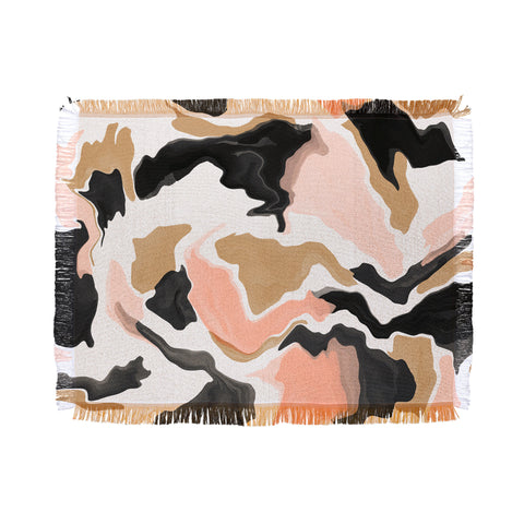 Marta Barragan Camarasa Modern terrazzo detail 36 Throw Blanket