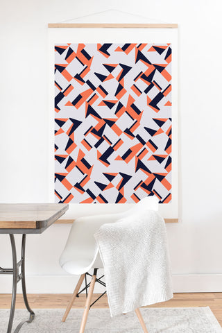 Marta Barragan Camarasa Modern tile geometric Art Print And Hanger