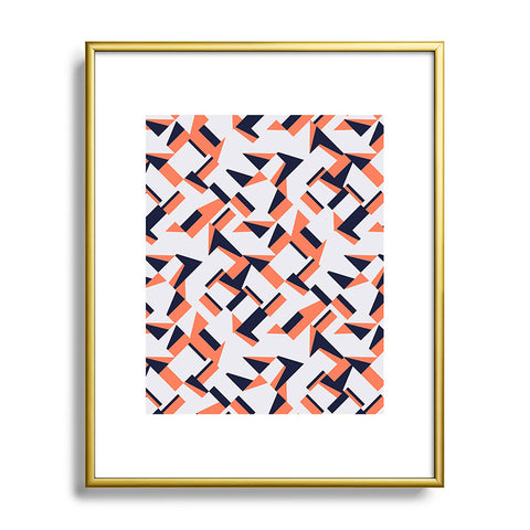 Marta Barragan Camarasa Modern tile geometric Metal Framed Art Print