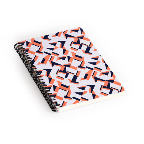 Marta Barragan Camarasa Modern tile geometric Spiral Notebook