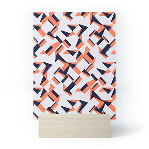 Marta Barragan Camarasa Modern tile geometric Mini Art Print