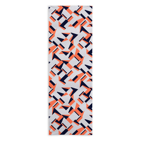 Marta Barragan Camarasa Modern tile geometric Yoga Towel