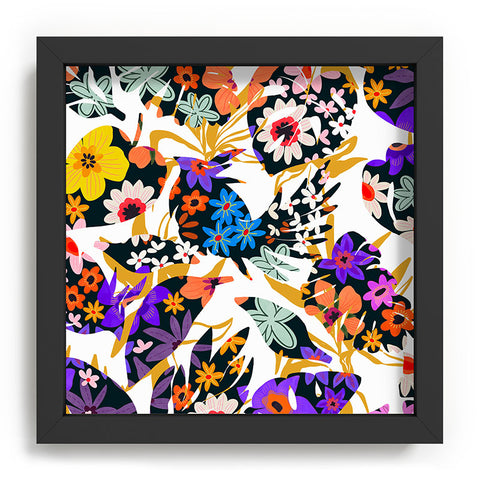 Marta Barragan Camarasa Modern tropical floral Recessed Framing Square