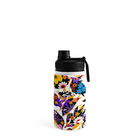 Marta Barragan Camarasa Modern tropical floral Water Bottle