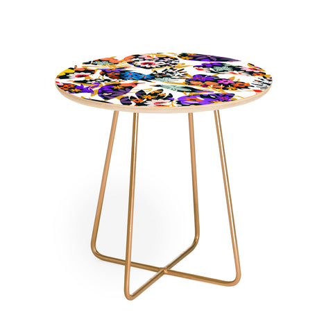 Marta Barragan Camarasa Modern tropical floral Round Side Table
