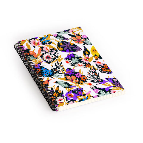 Marta Barragan Camarasa Modern tropical floral Spiral Notebook