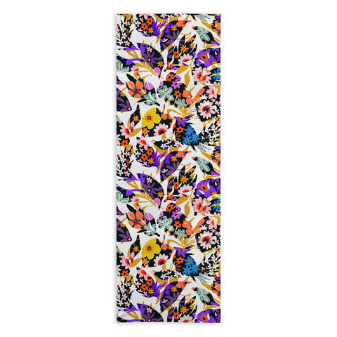 Marta Barragan Camarasa Modern tropical floral Yoga Towel