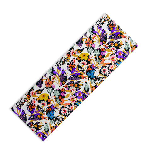 Marta Barragan Camarasa Modern tropical floral Yoga Mat