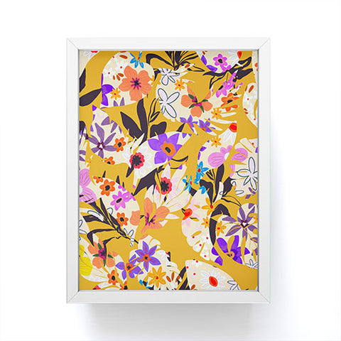 Marta Barragan Camarasa Modern tropical garden floral Framed Mini Art Print
