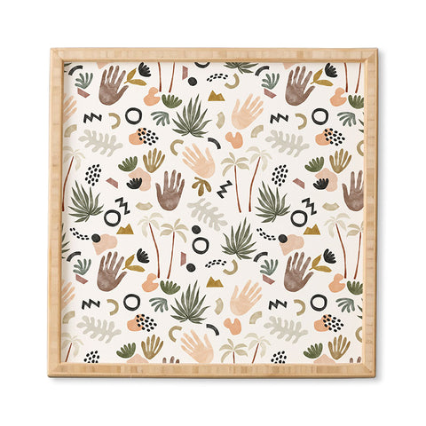 Marta Barragan Camarasa Modern tropical shapes Framed Wall Art