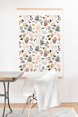 Marta Barragan Camarasa Modern tropical shapes Art Print And Hanger