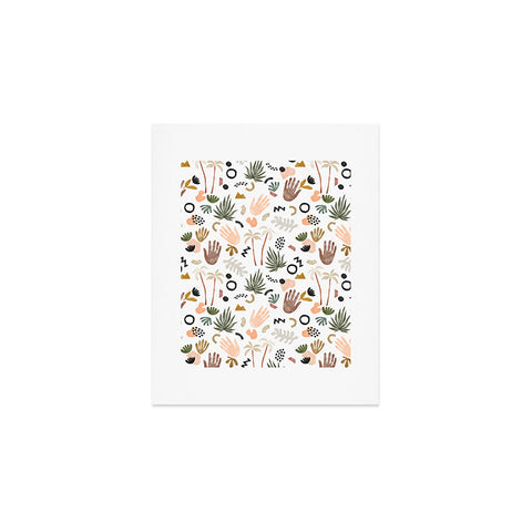 Marta Barragan Camarasa Modern tropical shapes Art Print