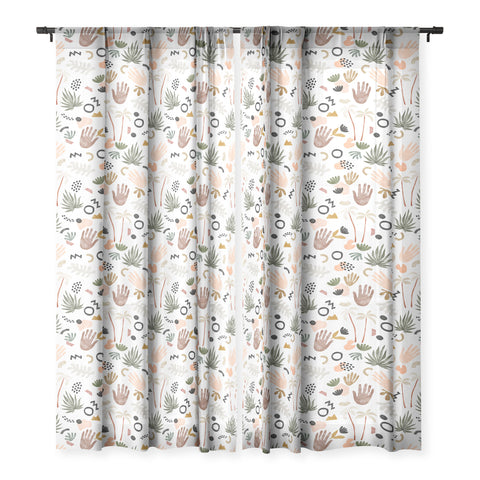 Marta Barragan Camarasa Modern tropical shapes Sheer Non Repeat