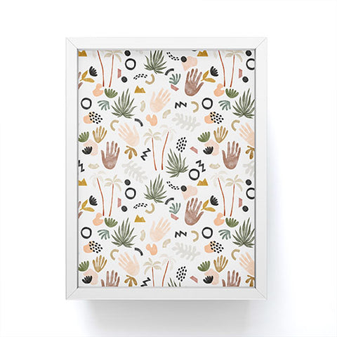 Marta Barragan Camarasa Modern tropical shapes Framed Mini Art Print