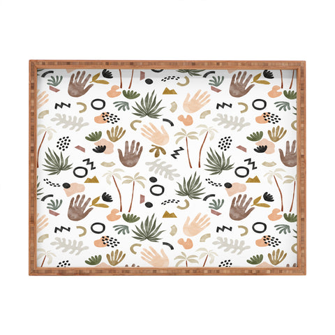 Marta Barragan Camarasa Modern tropical shapes Rectangular Tray