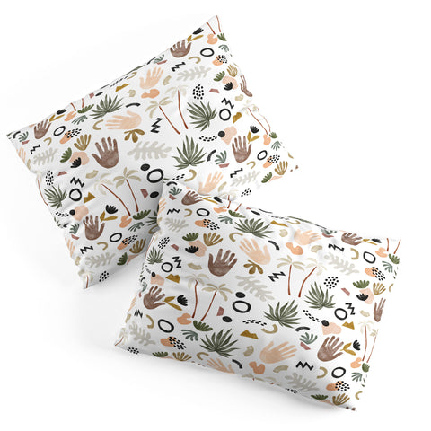 Marta Barragan Camarasa Modern tropical shapes Pillow Shams