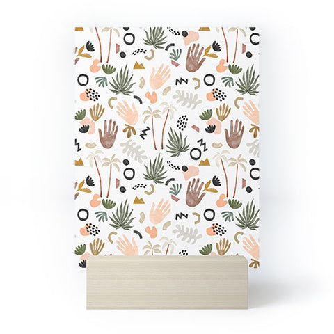 Marta Barragan Camarasa Modern tropical shapes Mini Art Print