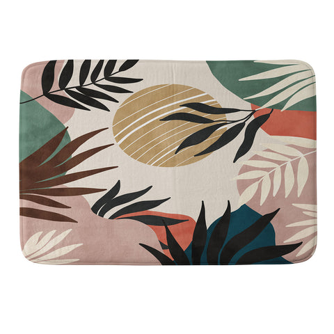 Marta Barragan Camarasa Modern tropical sunrise G Memory Foam Bath Mat