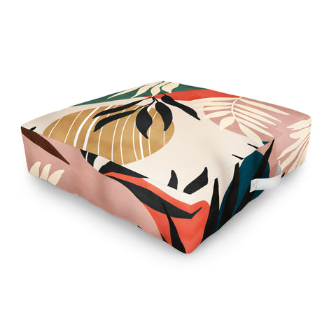 Marta Barragan Camarasa Modern tropical sunrise G Outdoor Floor Cushion