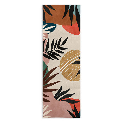 Marta Barragan Camarasa Modern tropical sunrise G Yoga Towel