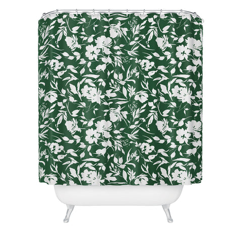 Marta Barragan Camarasa Monochrome wild garden Shower Curtain