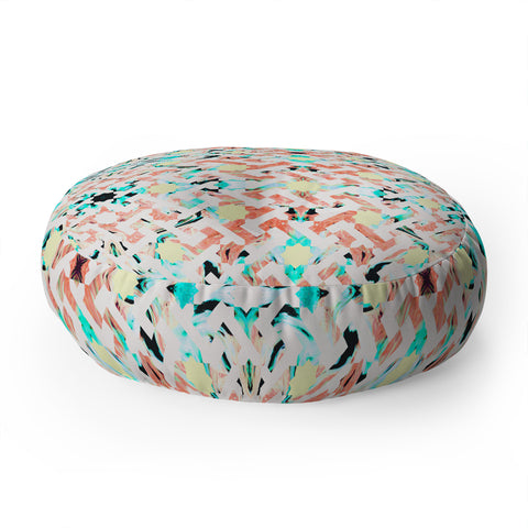 Marta Barragan Camarasa Moroccan mosaic Floor Pillow Round