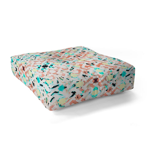 Marta Barragan Camarasa Moroccan mosaic Floor Pillow Square