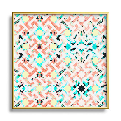 Marta Barragan Camarasa Moroccan mosaic Square Metal Framed Art Print