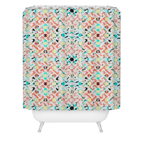 Marta Barragan Camarasa Moroccan mosaic Shower Curtain