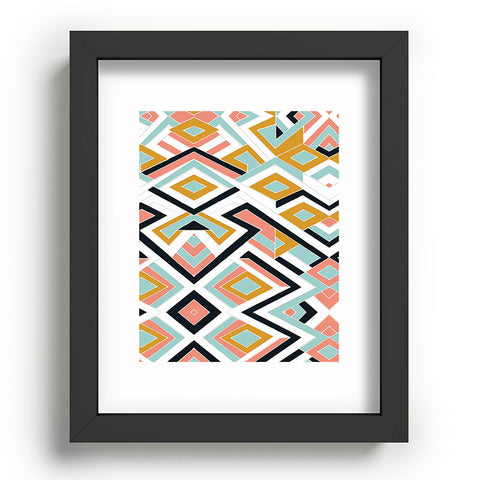 Marta Barragan Camarasa Mosaic geometric shapes Recessed Framing Rectangle