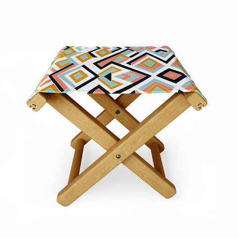 Marta Barragan Camarasa Mosaic geometric shapes Folding Stool