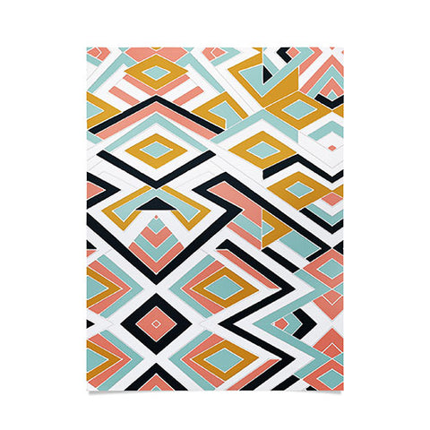 Marta Barragan Camarasa Mosaic geometric shapes Poster