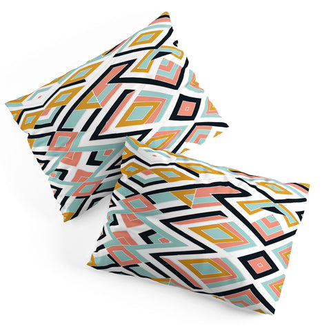 Marta Barragan Camarasa Mosaic geometric shapes Pillow Shams