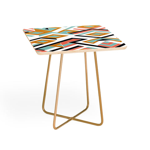 Marta Barragan Camarasa Mosaic geometric shapes Square Side Table