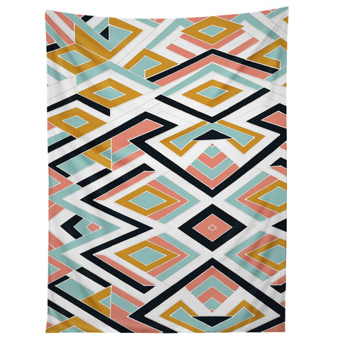 Marta Barragan Camarasa Mosaic geometric shapes Tapestry