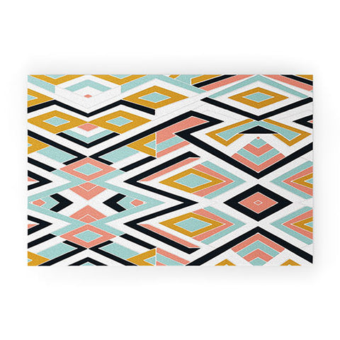 Marta Barragan Camarasa Mosaic geometric shapes Welcome Mat