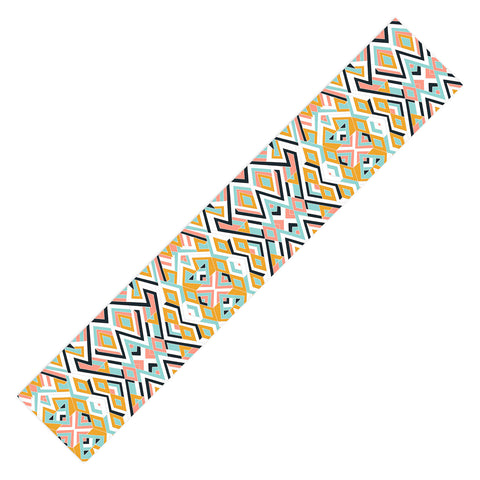 Marta Barragan Camarasa Mosaic geometric shapes Table Runner