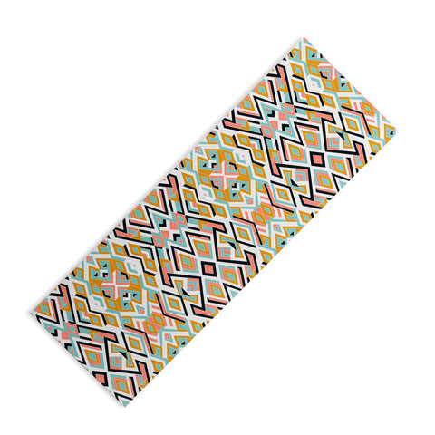 Marta Barragan Camarasa Mosaic geometric shapes Yoga Mat