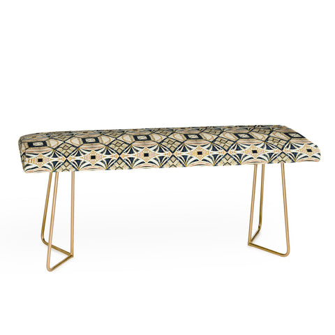 Marta Barragan Camarasa Mosaic marbled art deco II Bench
