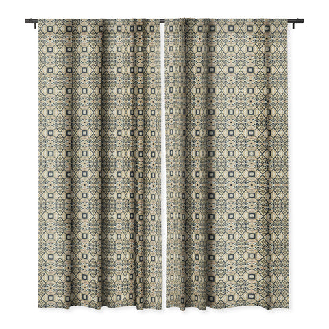 Marta Barragan Camarasa Mosaic marbled art deco II Blackout Window Curtain