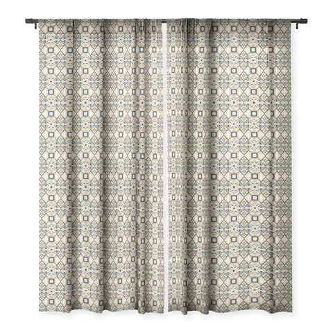 Marta Barragan Camarasa Mosaic marbled art deco II Sheer Window Curtain