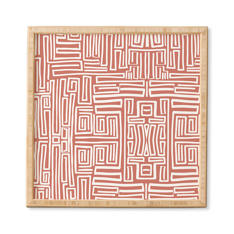 Marta Barragan Camarasa Mosaic of abstract lines I Framed Wall Art