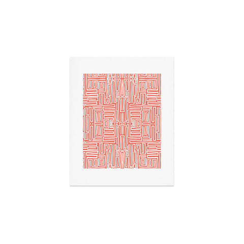 Marta Barragan Camarasa Mosaic of abstract lines I Art Print