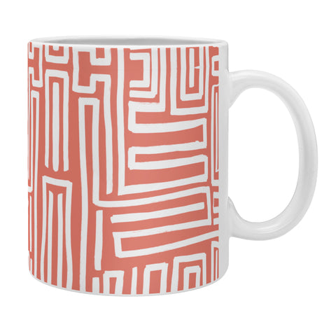 Marta Barragan Camarasa Mosaic of abstract lines I Coffee Mug