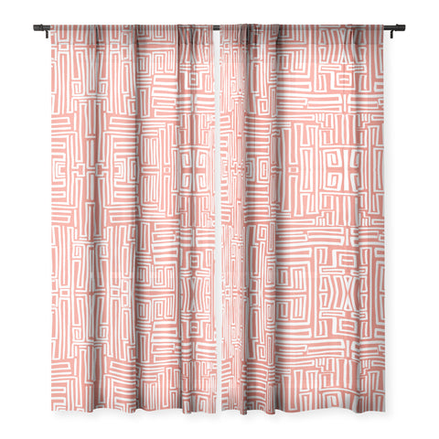 Marta Barragan Camarasa Mosaic of abstract lines I Sheer Non Repeat