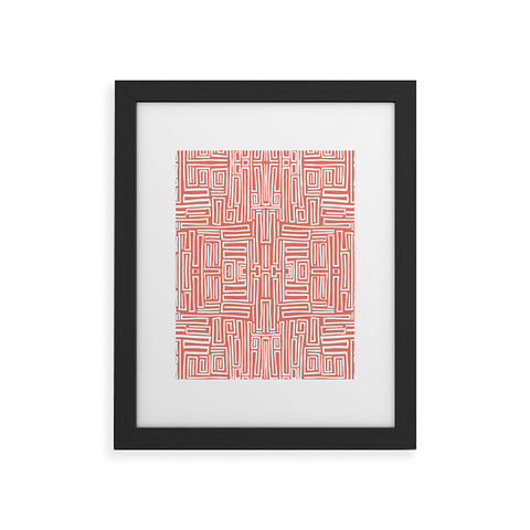 Marta Barragan Camarasa Mosaic of abstract lines I Framed Art Print