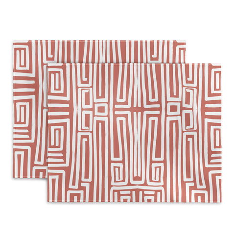 Marta Barragan Camarasa Mosaic of abstract lines I Placemat