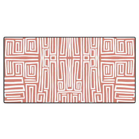 Marta Barragan Camarasa Mosaic of abstract lines I Desk Mat