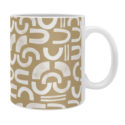 Marta Barragan Camarasa Mosaic of curved shapes I Coffee Mug