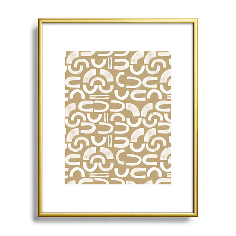 Marta Barragan Camarasa Mosaic of curved shapes I Metal Framed Art Print